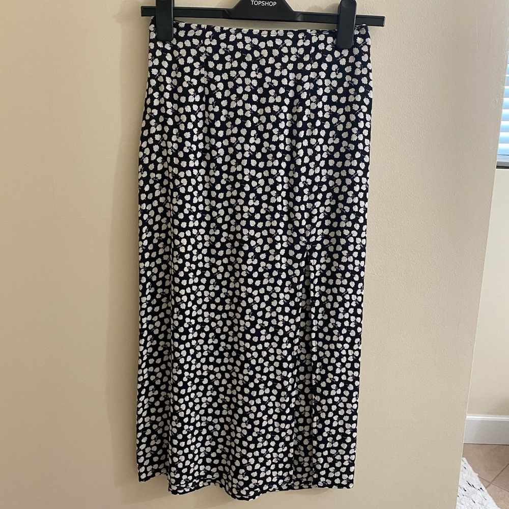 Abercrombie Side Slit Midi Skirt